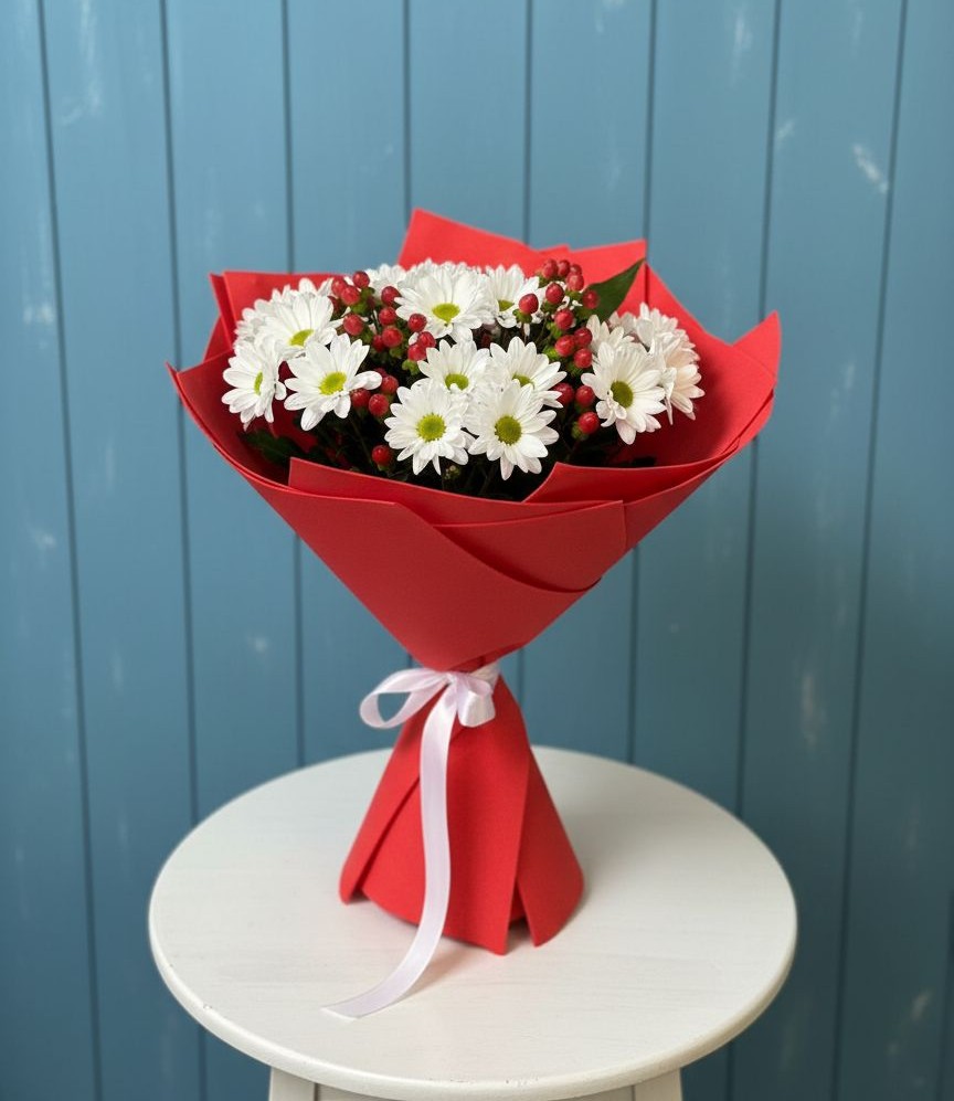 Букет цветов из: Хризантемы в Панино