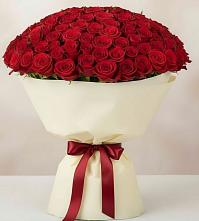Букет 101 Красная роза Милано в Панино