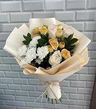 Букет цветов из:  Розы и Хризантемы в Панино