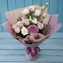Букет цветов из:  Розы и Лизиантусы в Панино