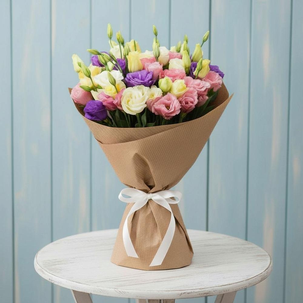 Букет цветов из: Лизиантусы в Панино