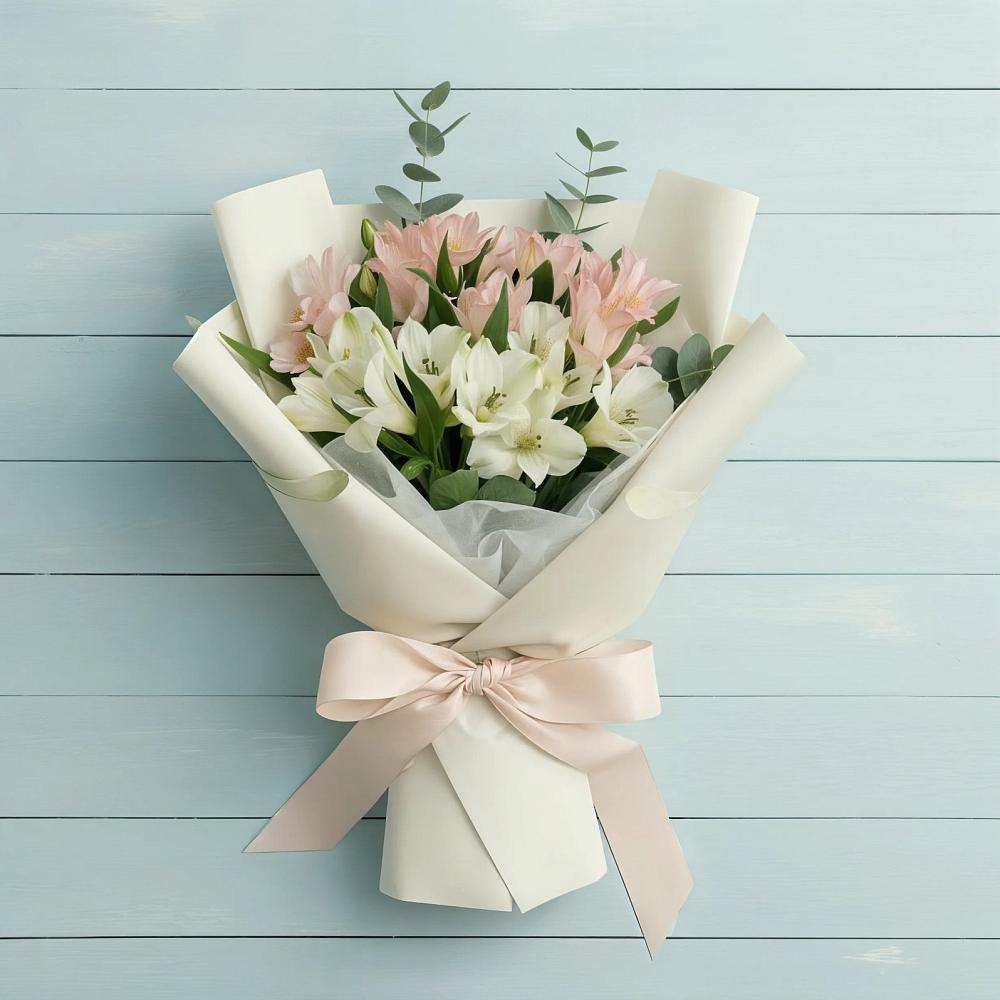 Букет цветов из: Альстромерии в Панино