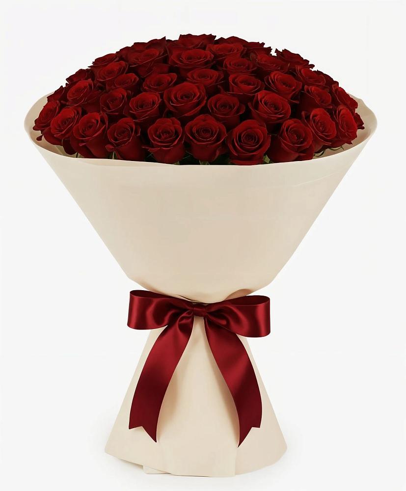 Букет 101 Бордовая роза Блэк Бакарра в Панино