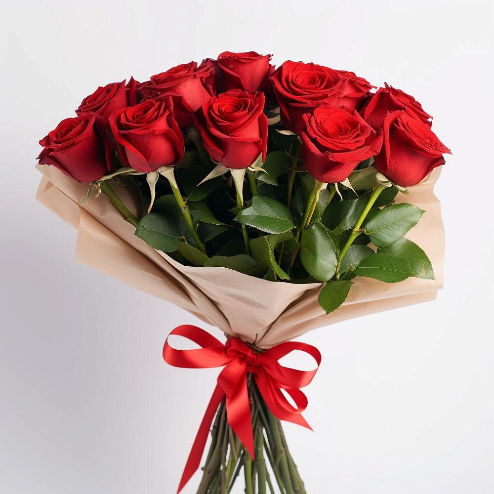 Букет 11 Красных роз Эдлесс Лав в Панино