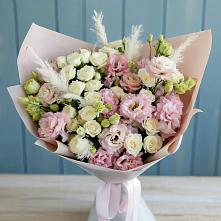 Букет цветов из:  Альстромерии и Розы #REPLACE_PRED# Панино